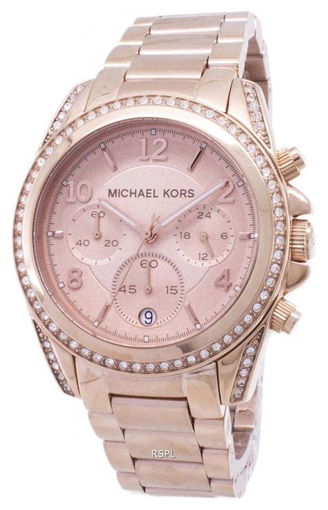 michael kors rose gold and pink watch|Michael Kors mk5263 rose gold.